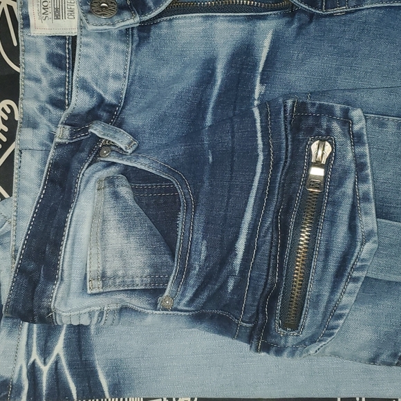 Smoke Rise mens distressed denim jeans - Picture 2 of 15